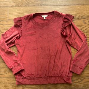 LC Velvet Feel 80s Style Long Sleeve